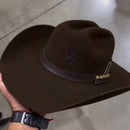 Chapéu Pralana Country + Adesivos Marrom
